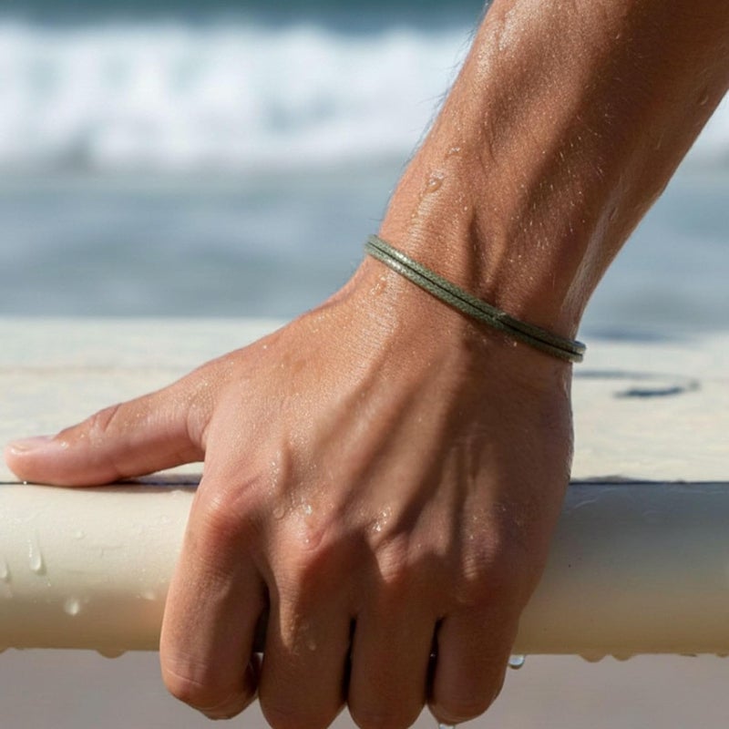 Luck Strings Adjustable Wax Nylon Cord Bracelet for Men Women Adult - Vegan Leather String | Unisex Waterproof Nautical & Surfer Style Friendship Gift, Minimalist - Image 3